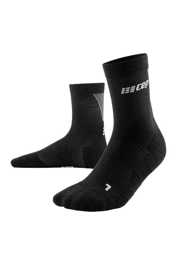 CEP CEP - Ultralight Compression Socks Mid Cut V3 Black/Grey Women